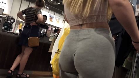 Sexy Ass Blonde In Leggings With VTL Not OC Spandex Leggings Yoga Pants Forum