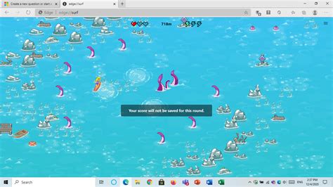 In Edge Surf Game We Can Become The Octopus Microsoft Community