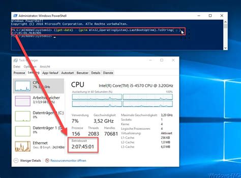 Windows Systemlaufzeit Per Powershell Ermitteln Windows Faq