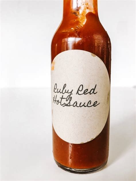 Printable Hot Sauce Bottle Labels June Craft In Style Of