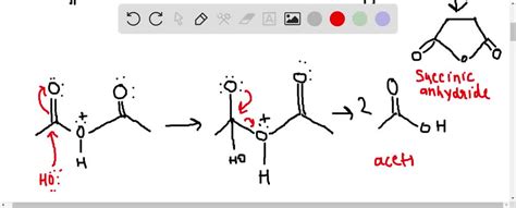 a. Propose a mechanism for the formation of succinic anhydride in the ...