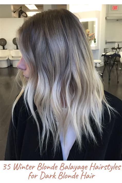 Winter Blonde Balayage Hairstyles For Dark Blonde Hair Pukrol Satwa