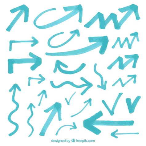 vector pack  hand painted arrows