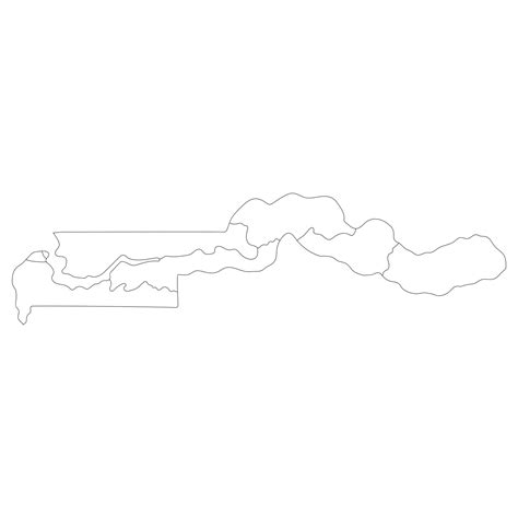 Premium Vector | Gambia map Map of Gambia in administrative provinces