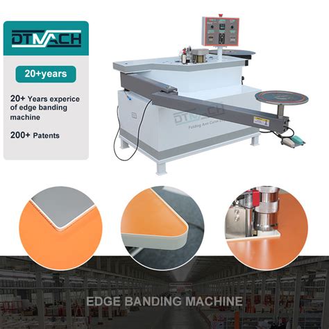 Dtmach W 3 PVC Wood EVA Hot Melt Curved Edgebander For Special Shapes China Edgebanding Manual