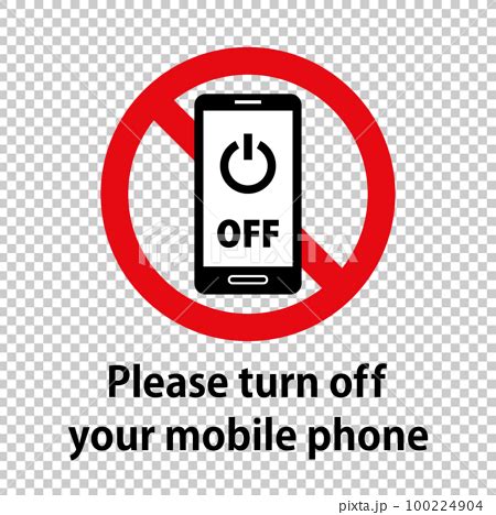 Please turn off your mobile phone: Smartphone... - Stock Illustration ...