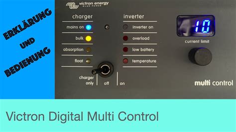 victron digital multi control erklarung und bedienung youtube
