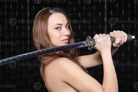 Brunette With A Katana Stock Photo At Vecteezy