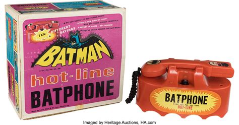 batman batphone  original box marx  movietv lot