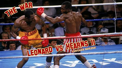 Thomas Hearns Vs Sugar Ray Leonard 2 1080p 60fps Youtube