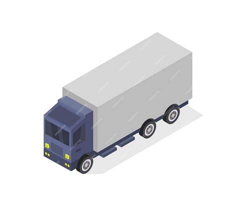 premium vector isometric truck