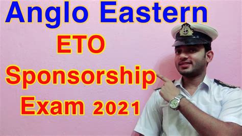 Anglo Eastern ETO Sponsorship Exam 2021 Full Details YouTube