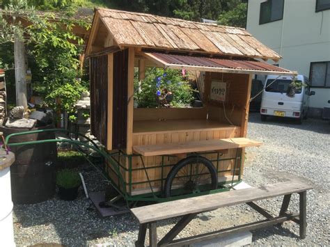 昭和レトロリヤカー移動式屋台！レンタル！ 株 岳陽グリーン 造園 植木屋 エクステリア 土木 庭園設計 静岡 浜松