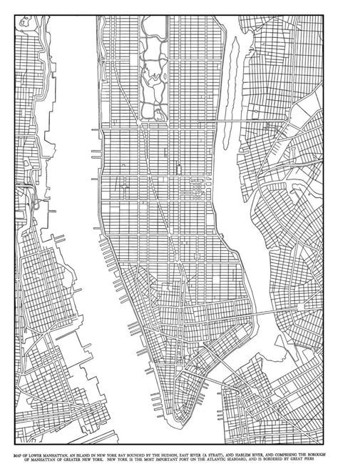 Manhattan Cuadrícula Del Mapa Mapa De Manhattan Cuadrícula Nueva