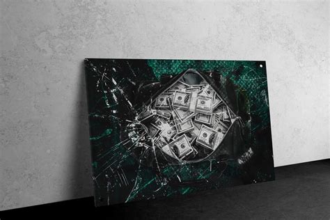 Duffle Bag Money Glas Print Out