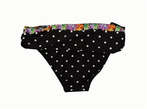 Dolce Gabbana Dolce Gabbana Bikini Bottom Black Polka Dot Swimwear