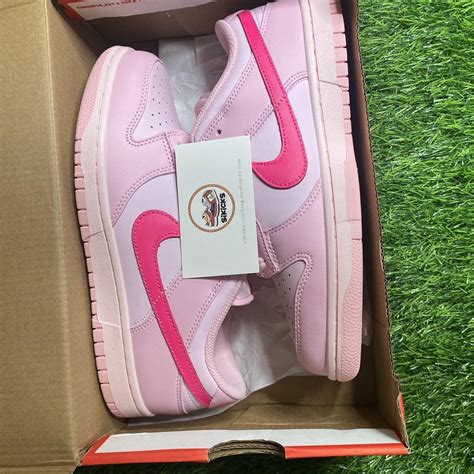 nike dunks triple pink women deadstock depop