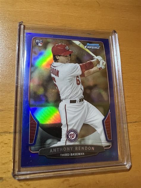 2013 Bowman Chrome 97 Blue Refractor 250 ANTHONY RENDON SP RC Rookie