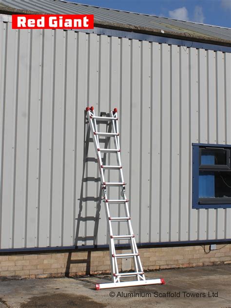 Telescopic Multi Purpose Ladder Tread X W Basebar Aluminium