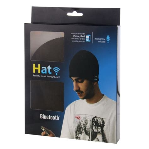 Bonnet Bluetooth IPhone Android Sans Fil Mains Libres Noir