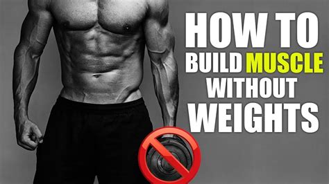 How To Build Muscle Without A Gym Youtube