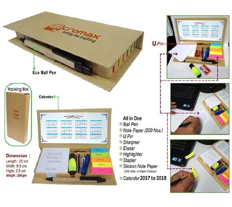 Sociosis Productions Brown And Beige Eco Friendly Stationery Kit