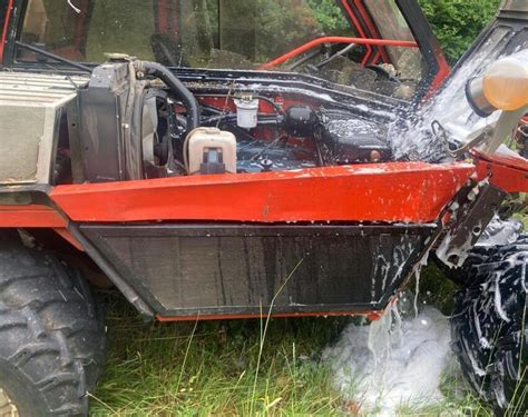 Brand Einer Landwirtschaftlichen Maschine Freiwillige Feuerwehr