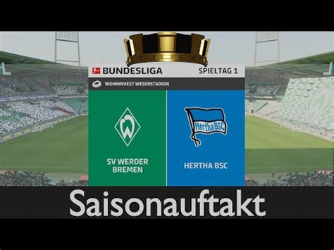 Bundesliga Saisonauftakt Fifa 23 Karrieremodus Werder Bremen 01