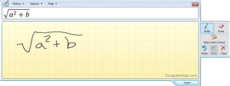 What is Math Input Panel?