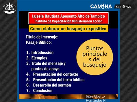 Puntos Principales Del Bosquejo Ppt Descargar