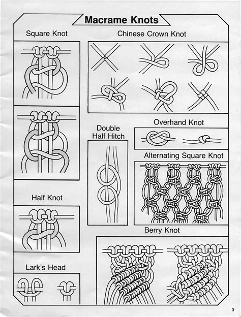 Printable How To Macrame Knots Step By Step Pdf Printable Word Searches