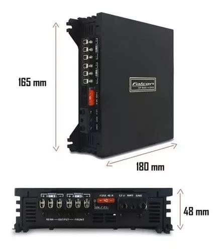 Modulo Amplificador Falcon Df Dhx Canais Df X A Fio Frete Gr Tis