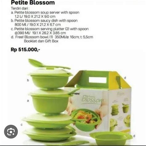 Tupperware Blossom Kitchen Appliances Di Carousell