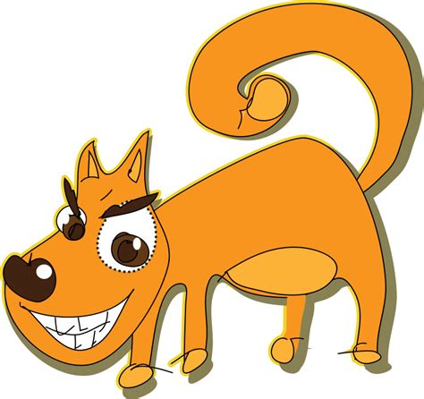 Clipart - smiling dog