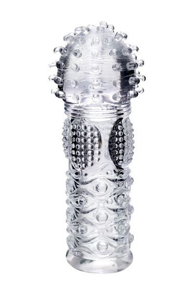 Прозрачная рельефная насадка на палец Hicks - 8,5 см, A-toys купить на ...