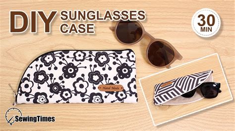 Diy Sunglasses Case 선글라스 지퍼 파우치 Easy Sewing Round Zipper Pouch Tutorial [sewingtimes] Youtube