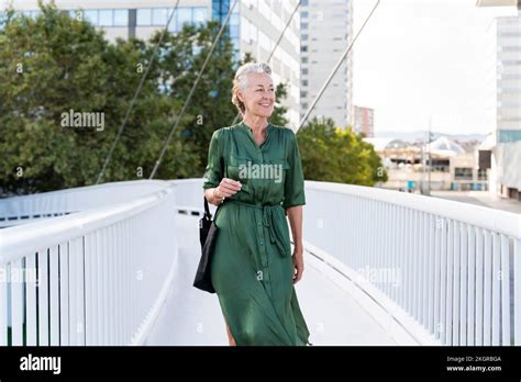 Beautiful Mature Woman Walking Hi Res Stock Photography And Images Alamy