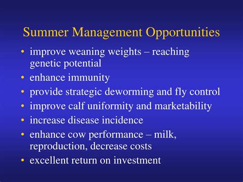 Ppt Summer Management Of Beef Calves Powerpoint Presentation Free