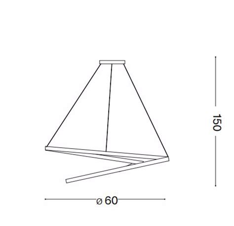 Oz Sp D On Off Bianco Ideal Lux Lampadario Per Soggiorno Moderno Led