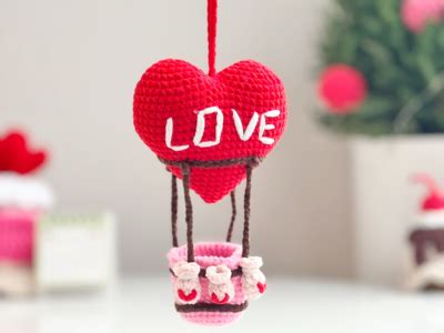 Hot Air Balloon Love Crochet Crochet Pattern Ribblr