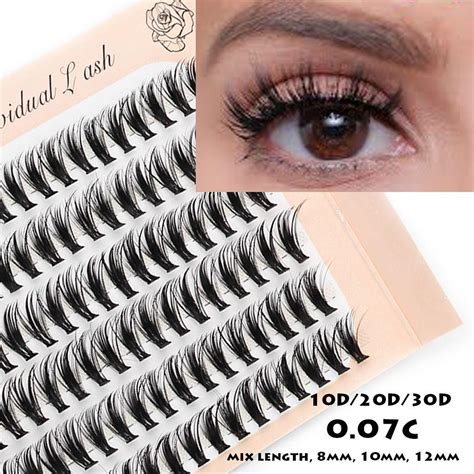 Buy Eye Extension Volume Natural Cluster False Lashes Mink Eyelashes