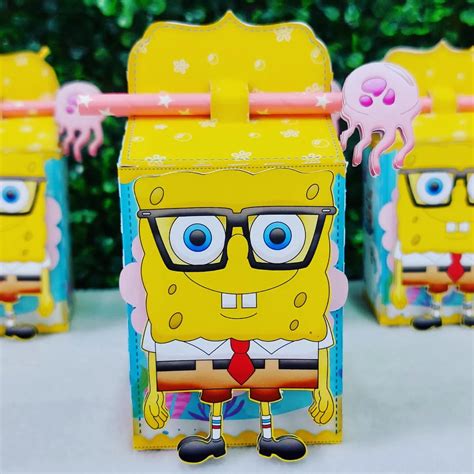 Kit Personalizados Bob Esponja clássico 20 Itens Elo7