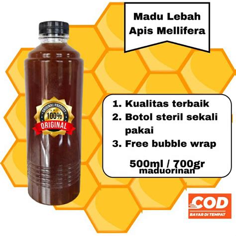 Jual Madu Asli Murni Organik Lebah Melifera Multiflora Mentah Tanpa