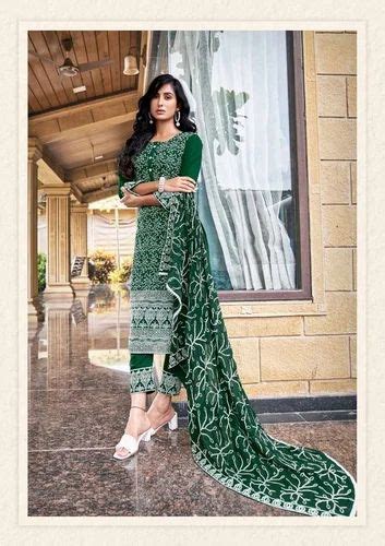 Modern Casual Wear Heavy Embroidery Work Kurti Pent With Dupatta By