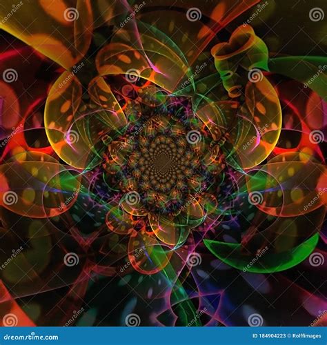 Modern Vivid Lights Stock Illustration Illustration Of Fractal 184904223