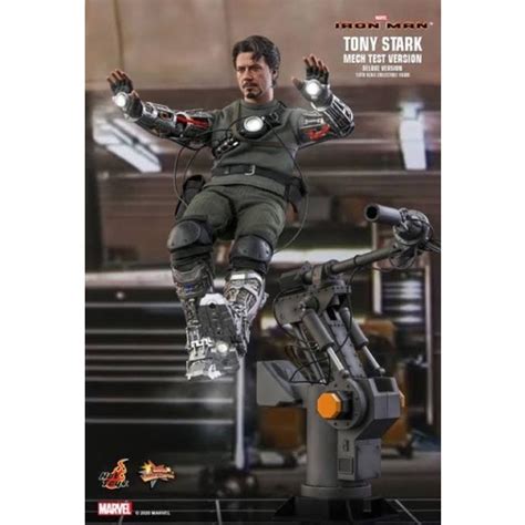 Hot Toys Mms Tony Stark Mech Test Deluxe Verssion Used Shopee Malaysia