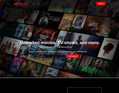 Netflix Landing Page On Behance