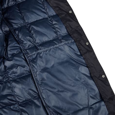 Taion Navy Blue Nylon Down Padded Jacket Baltzar