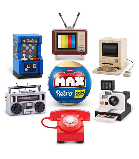 zuru max premium retro capsule collection assorted styles  trains
