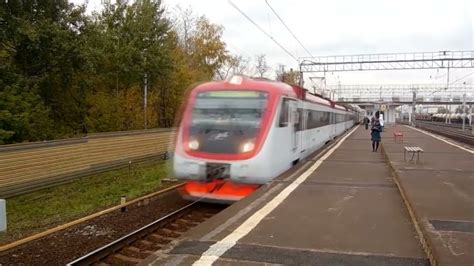 Электропоезд ЭД4МКМ-0155 (ТЧ-4) скоростной пригородный поезд "Экспресс ...